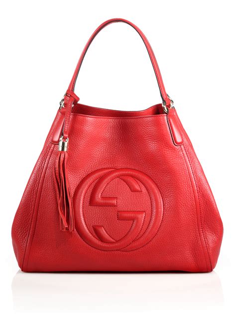 gucci red leather hobo handbag|Designer Hobo Shoulder Bags .